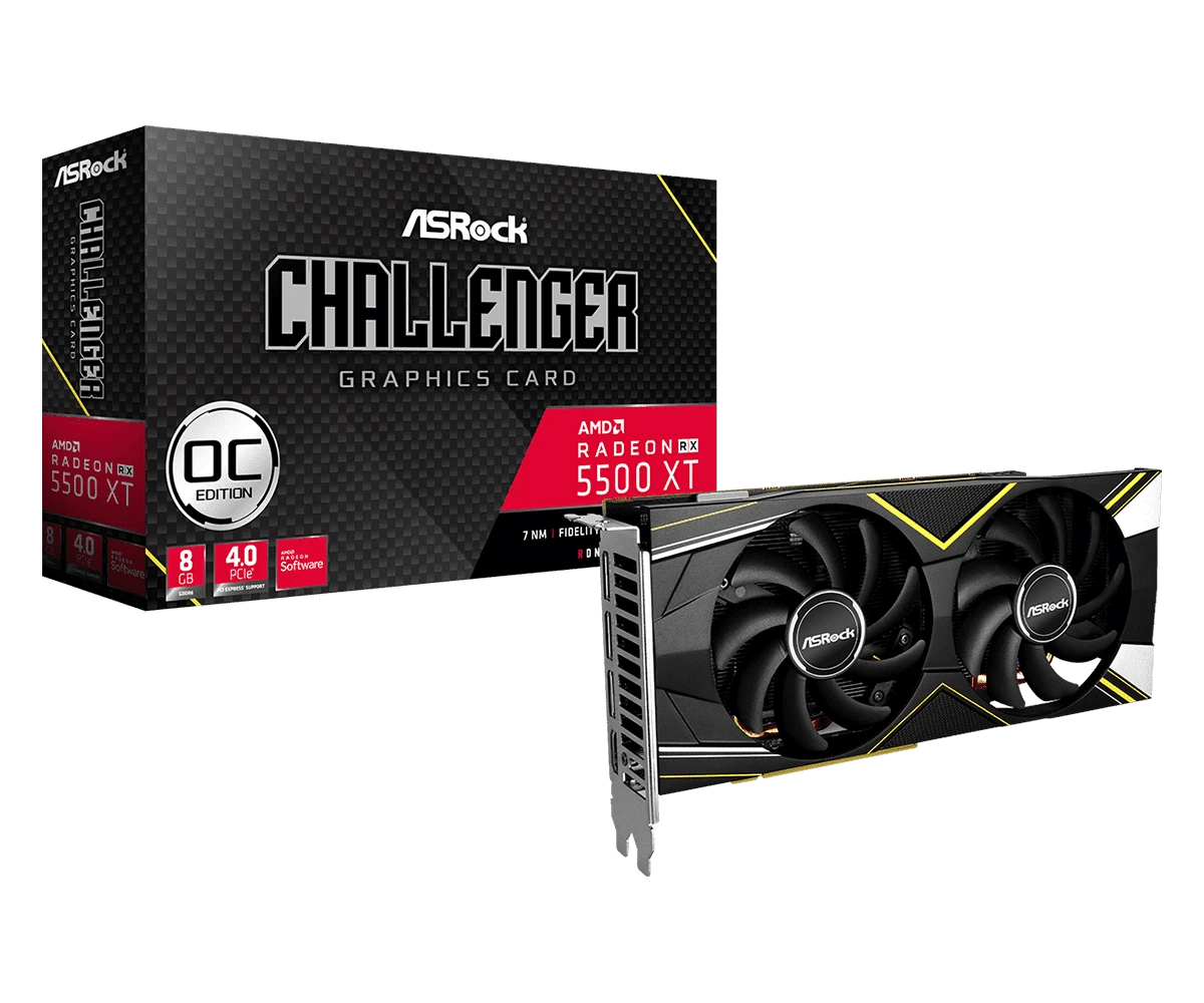 ASRock AMD Radeon RX 5500 XT Challenger D 8G OC